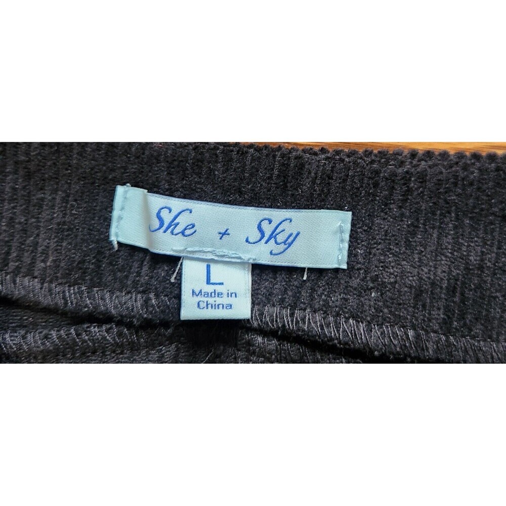 Anthropologie She & Sky Corduroy Snap Front A-Line Mini Skirt Women’s SZ L - Picture 10 of 10